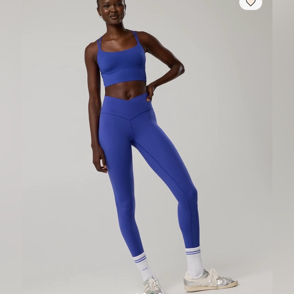 OFFLINE By Aerie Real Me High Waisted Crossover Leggings L cobalt blue - Picture 2 of 10
